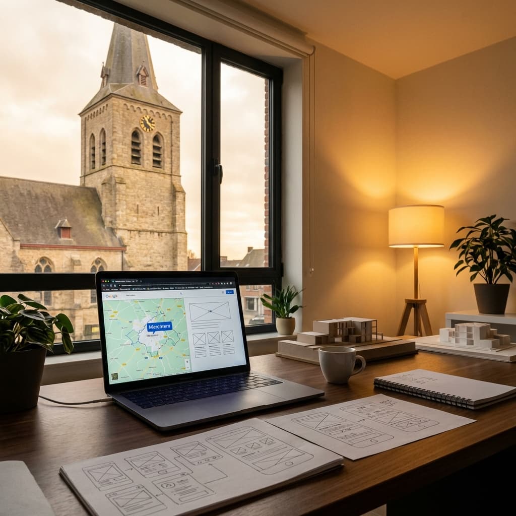 Webdesign kantoor met zicht op Merchtem